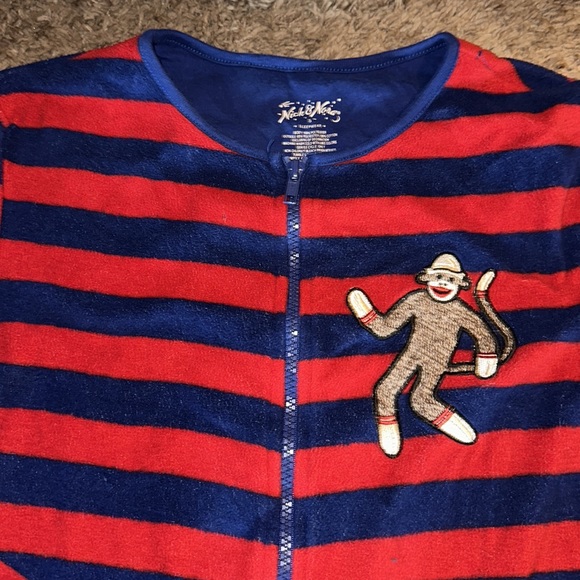 Nick & Nora sock monkey onesie - Picture 5 of 13